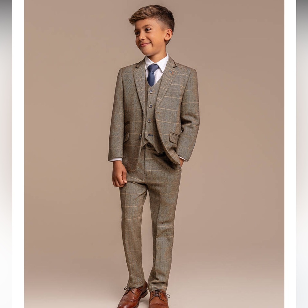 House of Cavani boys Tweed Suit 5T